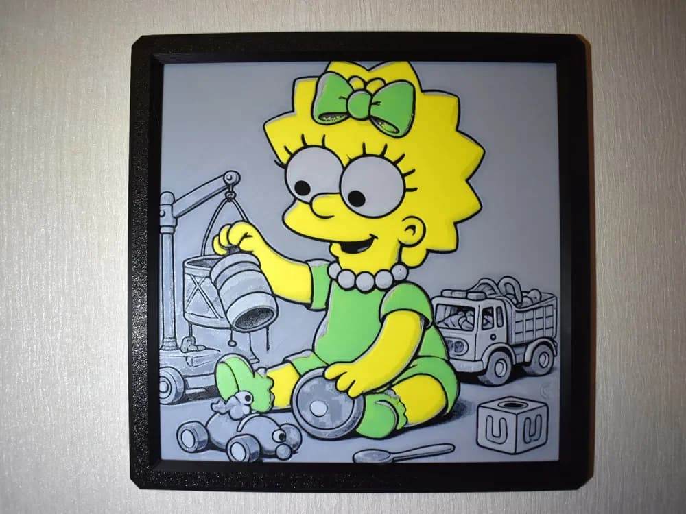Maggie Simpson Hueforge by Chris B HueForge model: Maggie Simpson Hueforge by Chris B