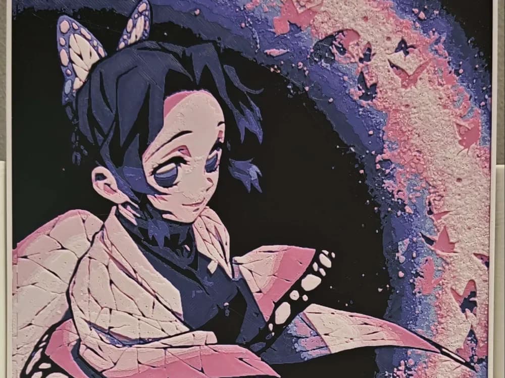 HueForge model: Shinobu Kocho - Demon Slayer by bzz999