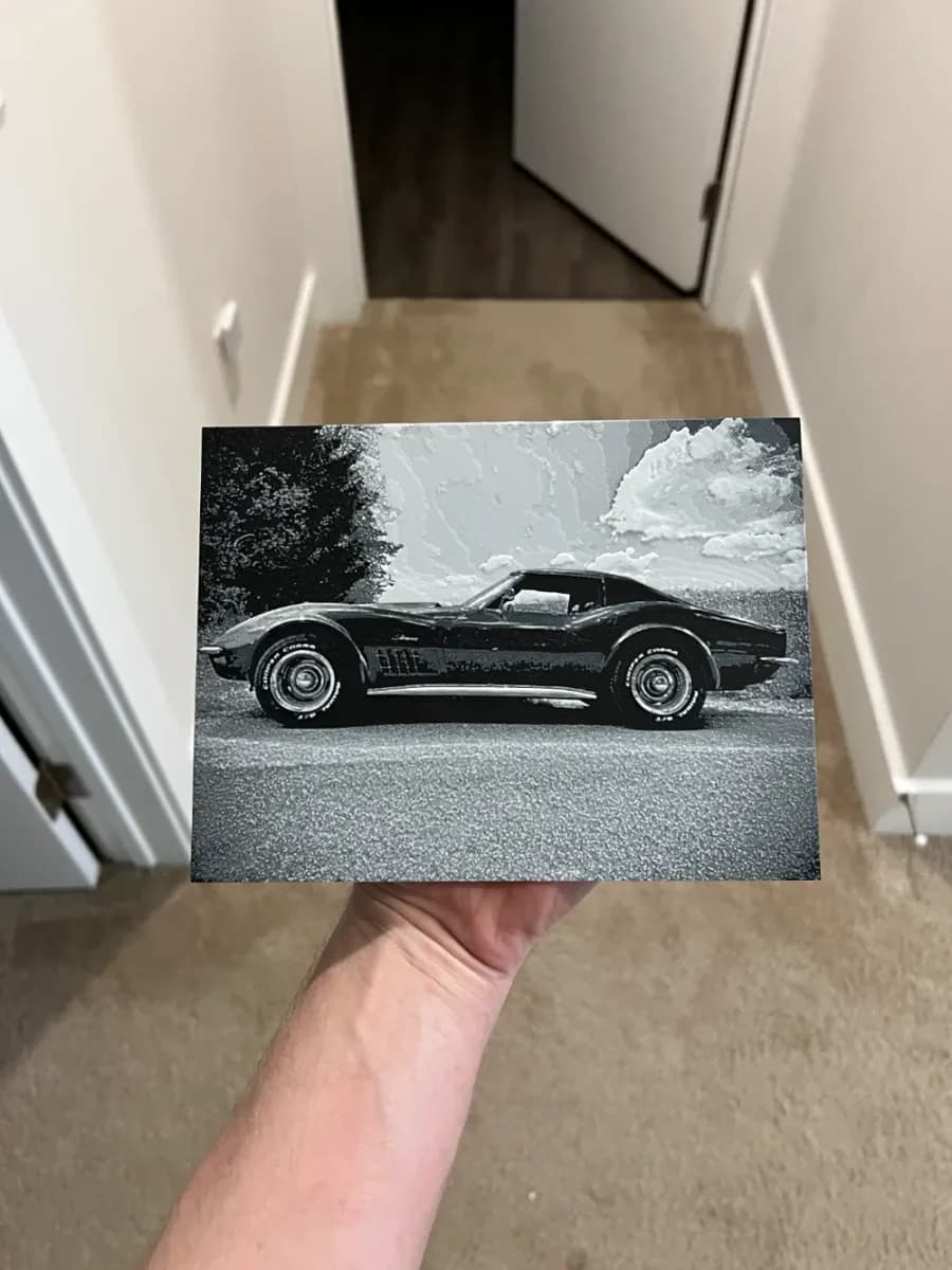 '71 Corvette Art Hueforge by RP47 Designs HueForge model: '71 Corvette Art Hueforge by RP47 Designs
