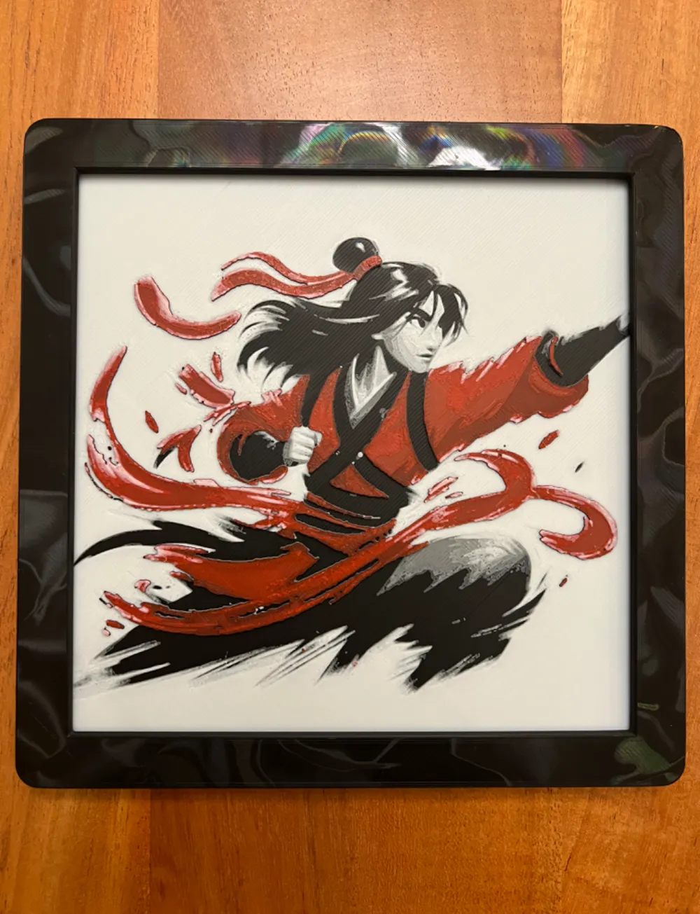 Mulan by JustBe 3D Printing HueForge model: Mulan by JustBe 3D Printing