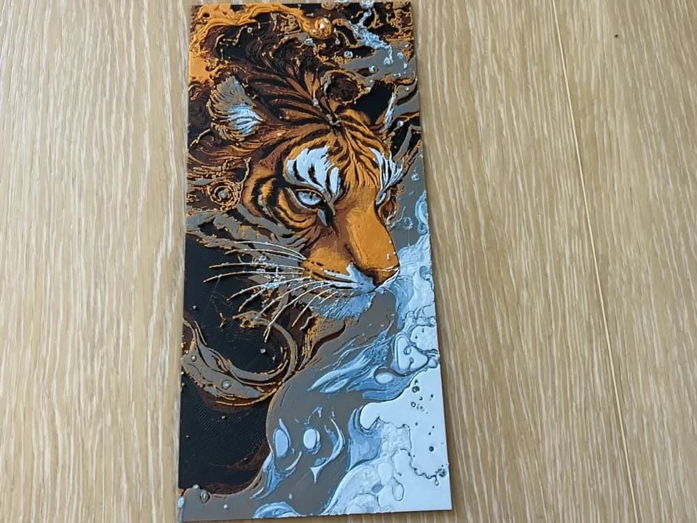 Tiger_01 by FantasyZ HueForge model: Tiger_01 by FantasyZ