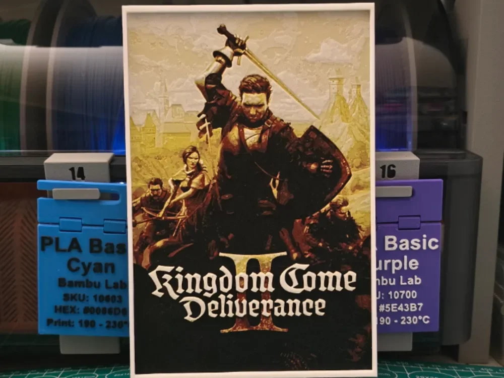 Kingdom Come: Deliverance II Poster - Hueforge Art by Lumpy3D HueForge model: Kingdom Come: Deliverance II Poster - Hueforge Art by Lumpy3D