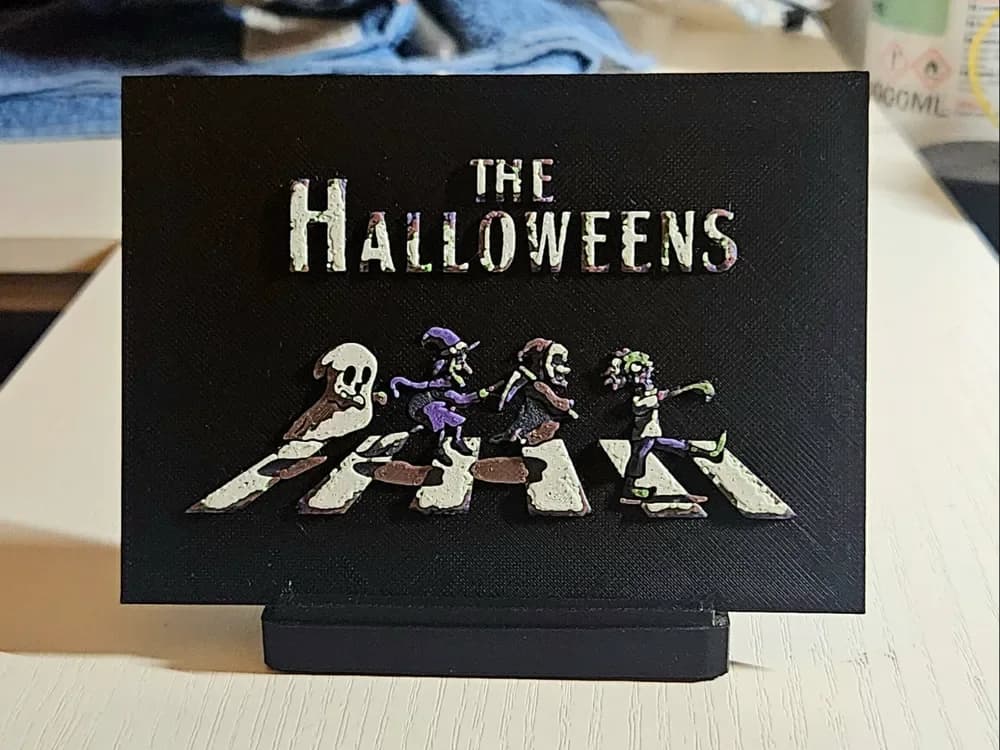 The Halloween crosswals