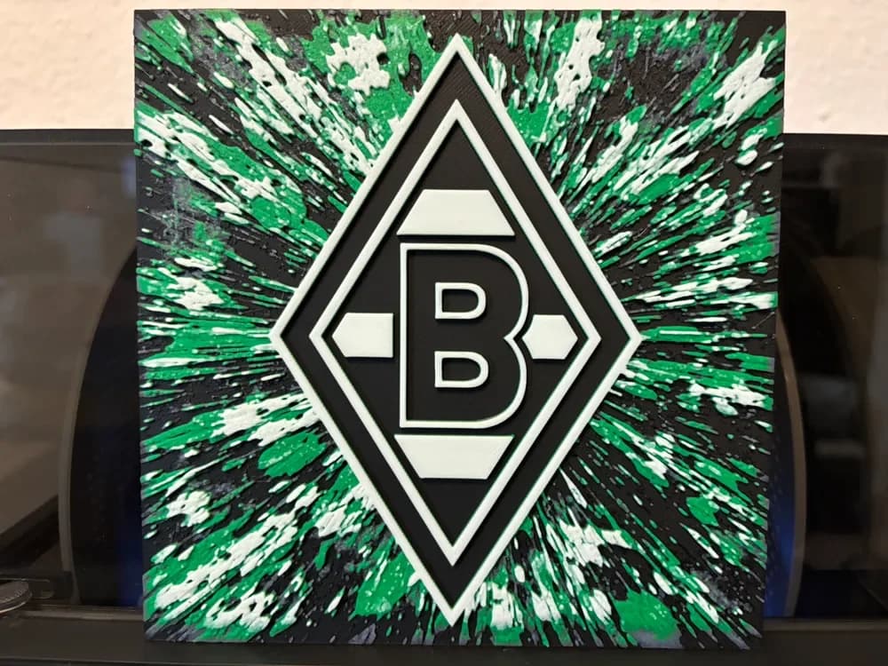 Borussia Mönchengladbach "Space" Gladbach Hueforge by Reeftank&more HueForge model: Borussia Mönchengladbach "Space" Gladbach Hueforge by Reeftank&more