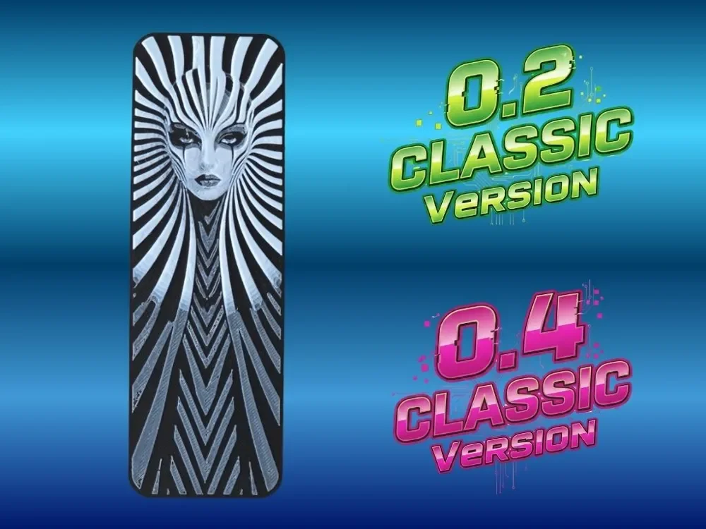 Exotic Woman Face Bookmark by Atrus Design HueForge model: Exotic Woman Face Bookmark by Atrus Design