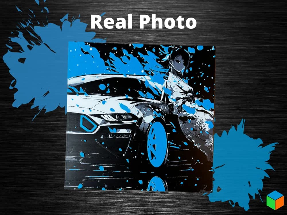 Anime Racer – Speed, Style, and Splatter by 3D Prints By Vic HueForge model: Anime Racer – Speed, Style, and Splatter by 3D Prints By Vic