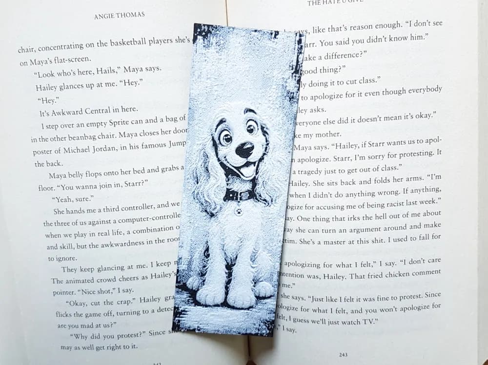 Bookmark, Cute Puppy Dog, Cocker Spaniel Bookmark, Cute Puppy Dog, Cocker Spaniel