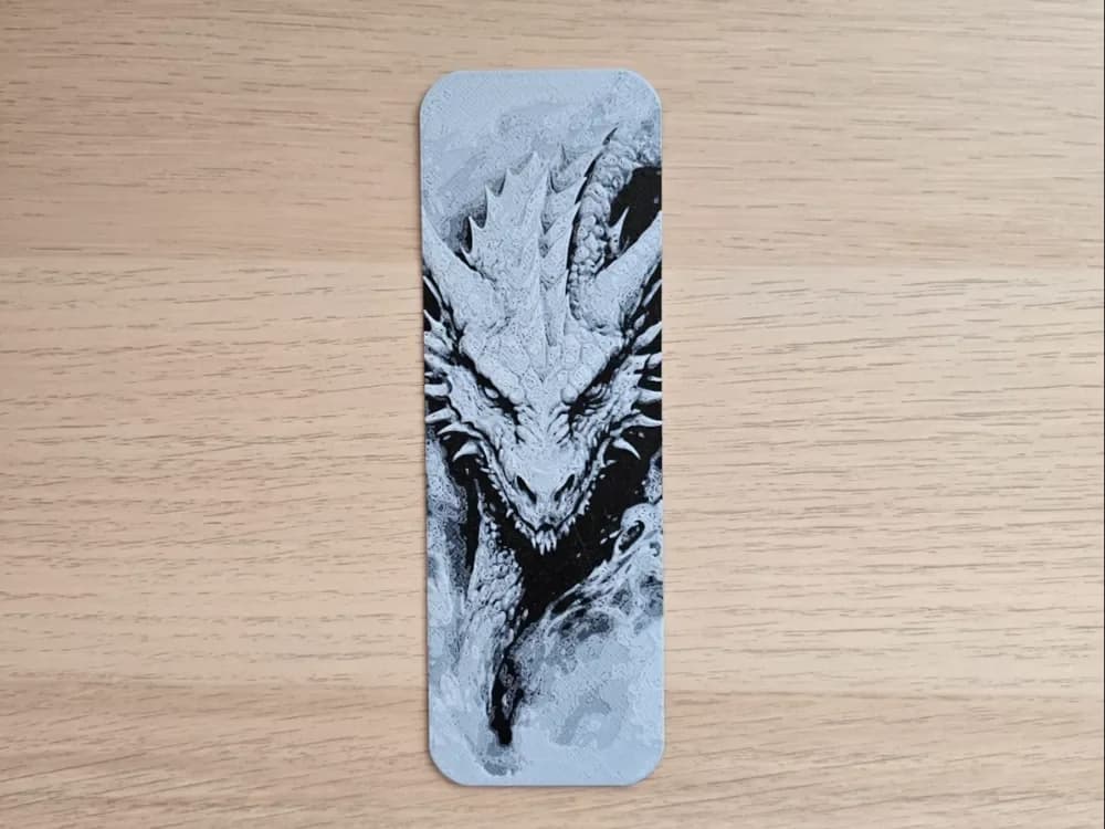 Dragon 5 Bookmark by Atrus Design HueForge model: Dragon 5 Bookmark by Atrus Design