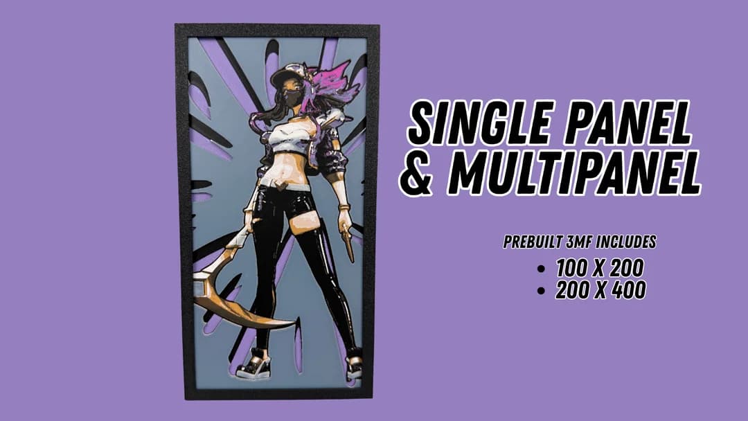 Akali - KDA - Hueforge by Canadian Gamer HueForge model: Akali - KDA - Hueforge by Canadian Gamer