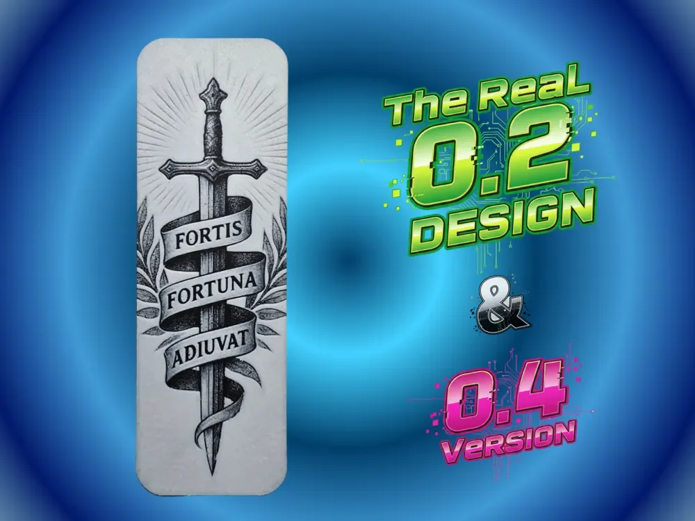Sword Bookmark by Atrus Design HueForge model: Sword Bookmark by Atrus Design