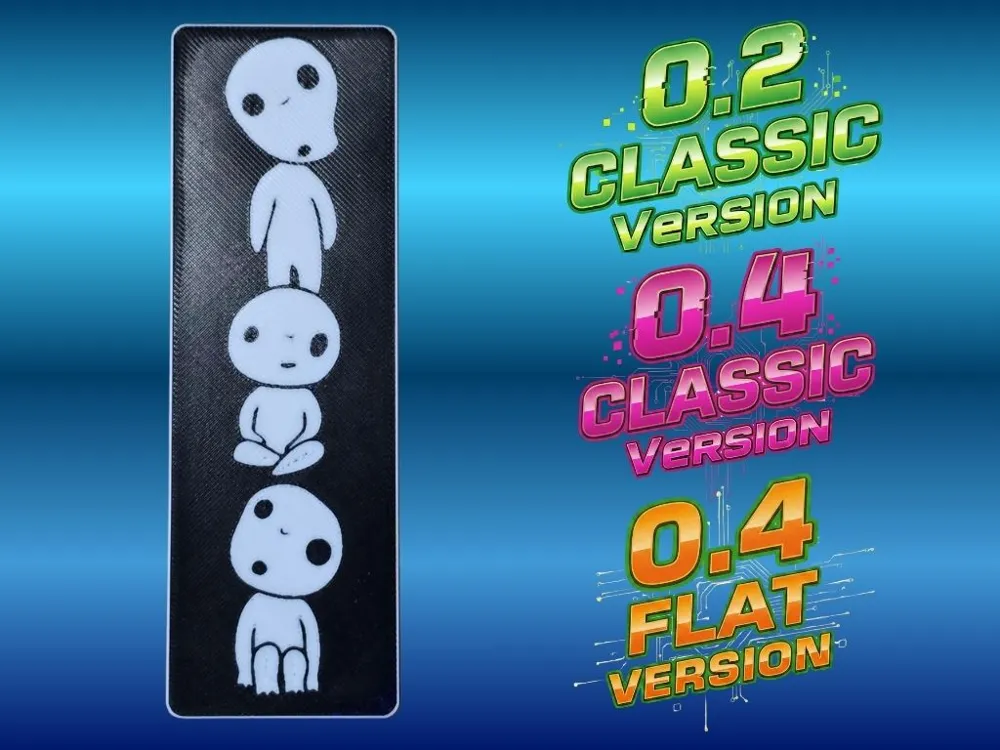 Kodamas Bookmark by Atrus Design HueForge model: Kodamas Bookmark by Atrus Design