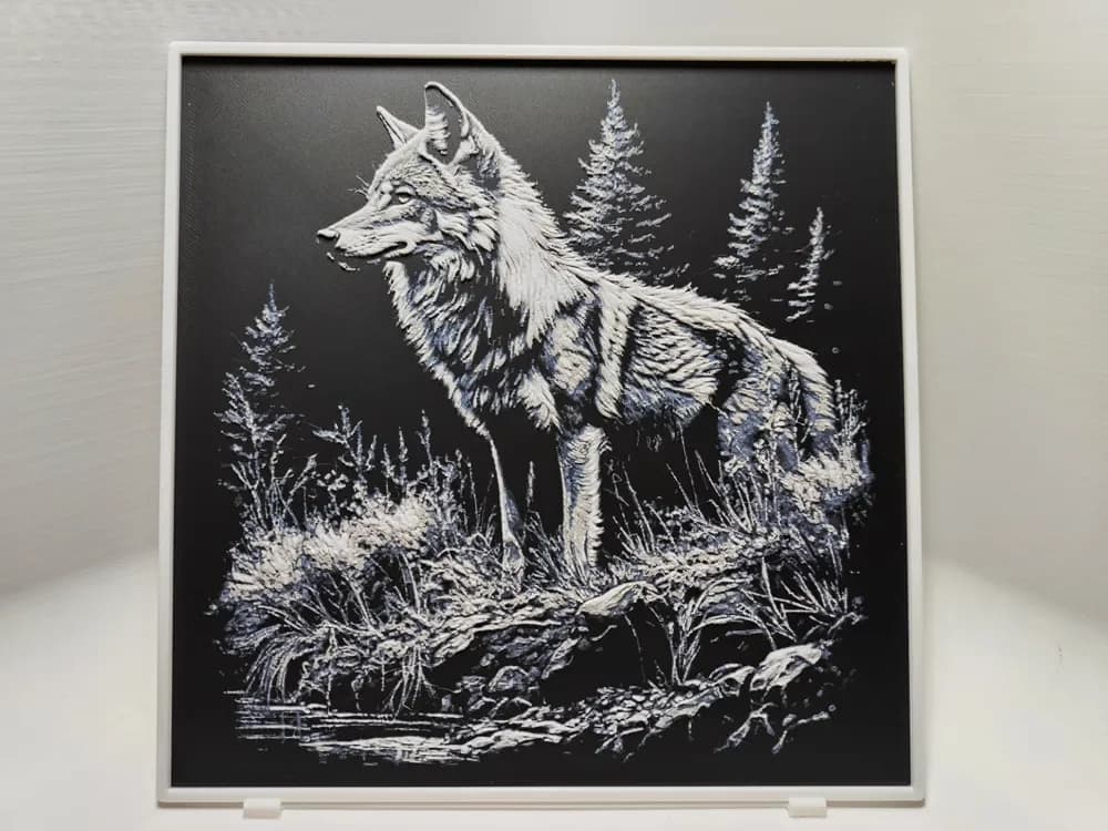 Coyote - Hueforge by BeaN HueForge model: Coyote - Hueforge by BeaN