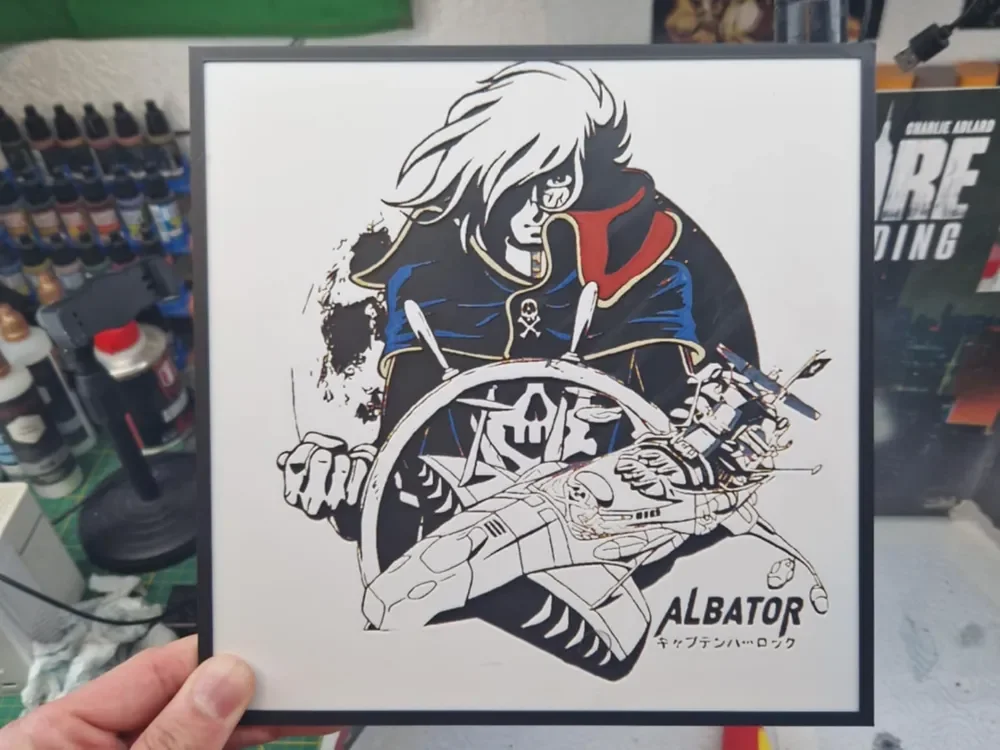 Albator Hueforge - Captain Harlock by Dakiren HueForge model: Albator Hueforge - Captain Harlock by Dakiren