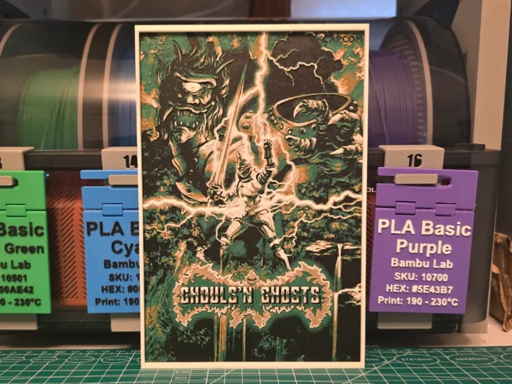 Ghouls 'n Ghosts Game Poster - Hueforge Art