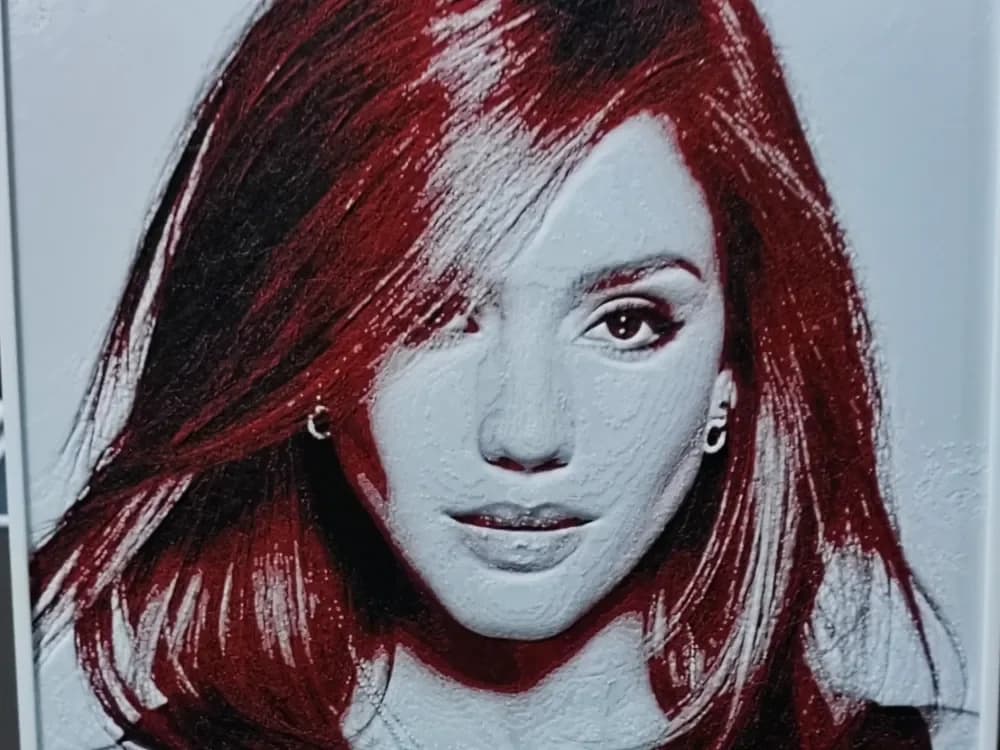 Jessica Alba HueForge 4 Color by BoDad HueForge model: Jessica Alba HueForge 4 Color by BoDad