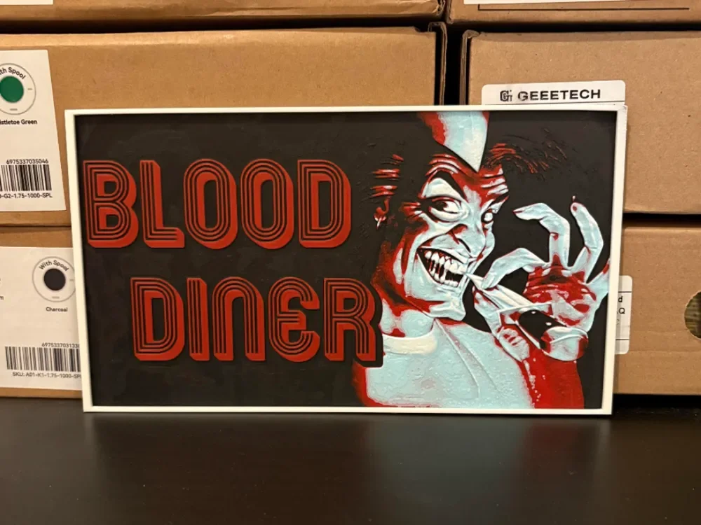 Blood Diner Hueforge by Estiv HueForge model: Blood Diner Hueforge by Estiv