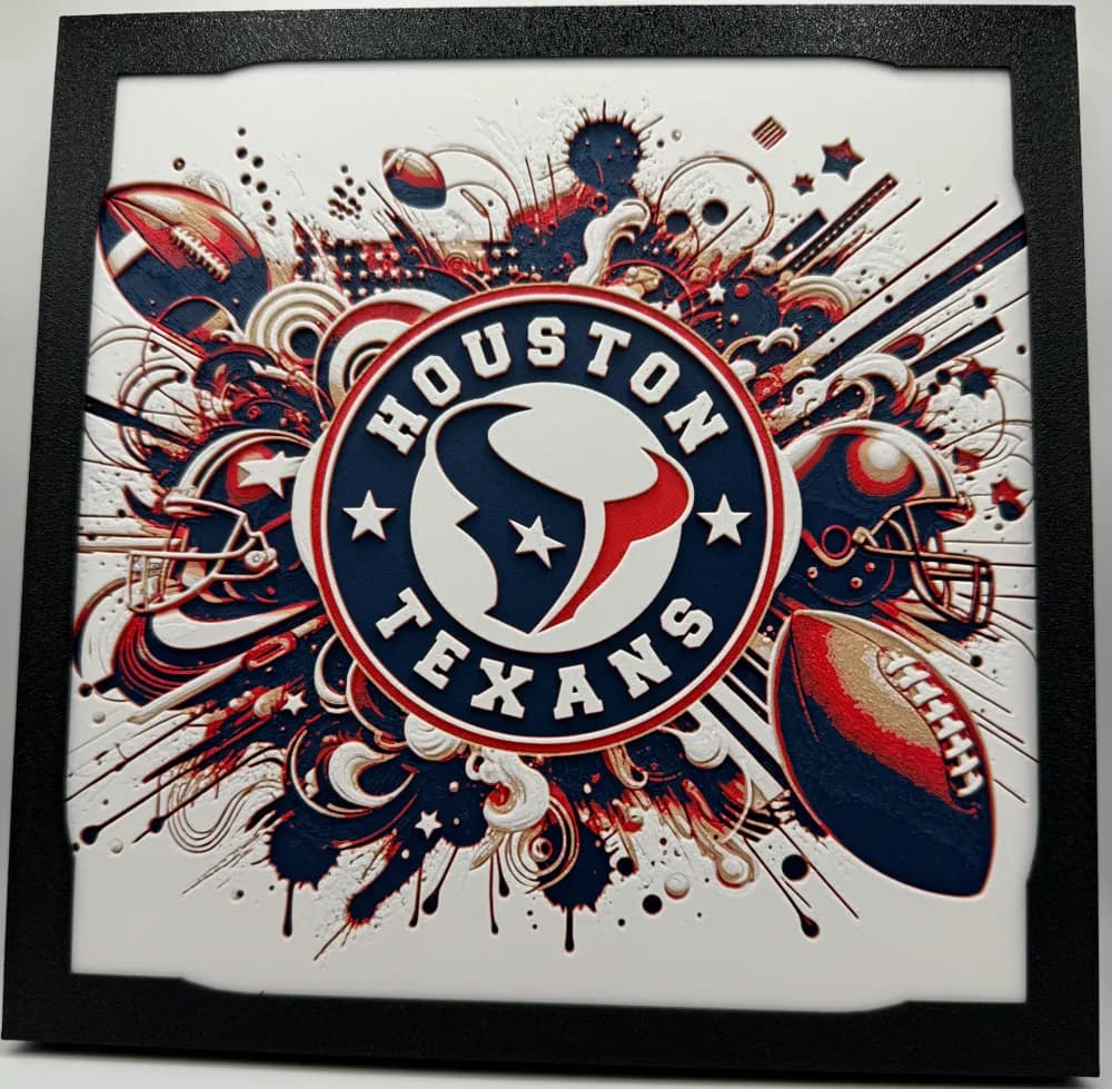 HueForge model: Houston Texans - NFL Hueforge by Canadian Gamer