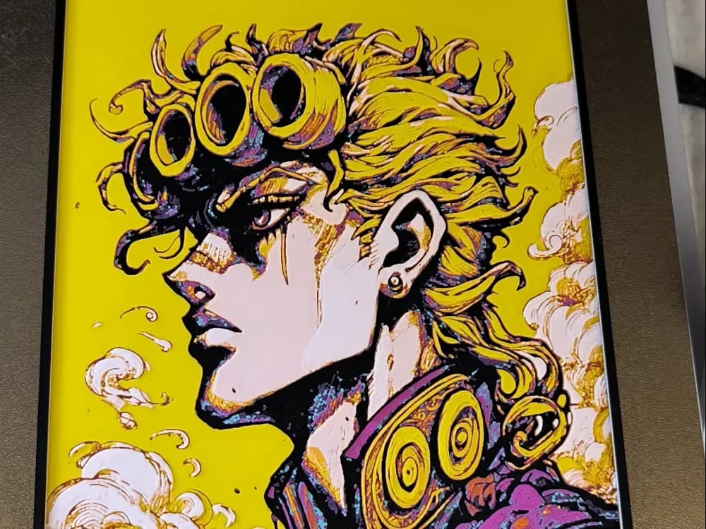 Giorno Giovanna by Dark behelit HueForge model: Giorno Giovanna by Dark behelit