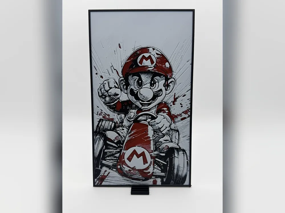 Mario Kart HueForge Print by iPrintStuffau HueForge model: Mario Kart HueForge Print by iPrintStuffau