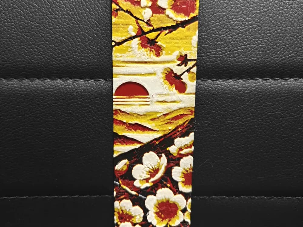 Sunset Flower Bookmark by TheHueforgeLady HueForge model: Sunset Flower Bookmark by TheHueforgeLady