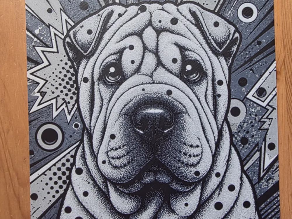 Shar Pei Hueforge by Morganja HueForge model: Shar Pei Hueforge by Morganja