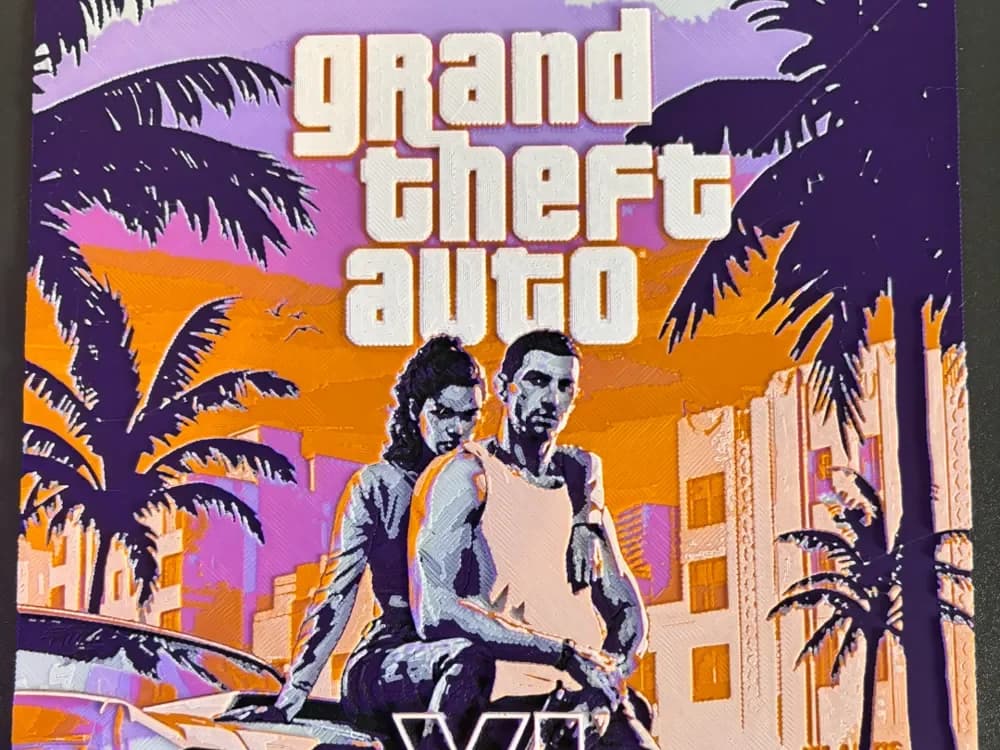 GTA VI - Grand Theft Auto 6 - Hueforge by Reeftank&more HueForge model: GTA VI - Grand Theft Auto 6 - Hueforge by Reeftank&more