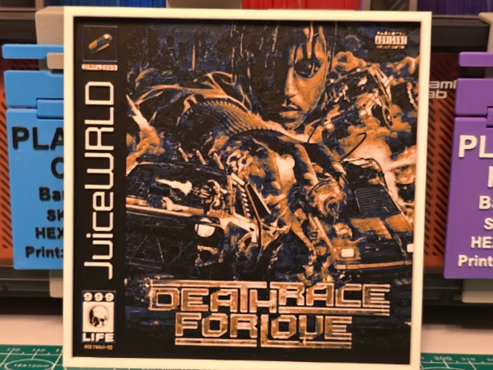 Juice WRLD "Death Race for Love" Album - Hueforge by Lumpy3D HueForge model: Juice WRLD "Death Race for Love" Album - Hueforge by Lumpy3D