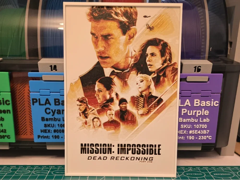 Mission: Impossible – Dead Reckoning Part One Art by Lumpy3D HueForge model: Mission: Impossible – Dead Reckoning Part One Art by Lumpy3D
