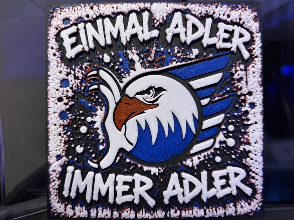 Adler Mannheim MERC DEL Ice Hockey Hueforge Adler Mannheim MERC DEL Ice Hockey Hueforge