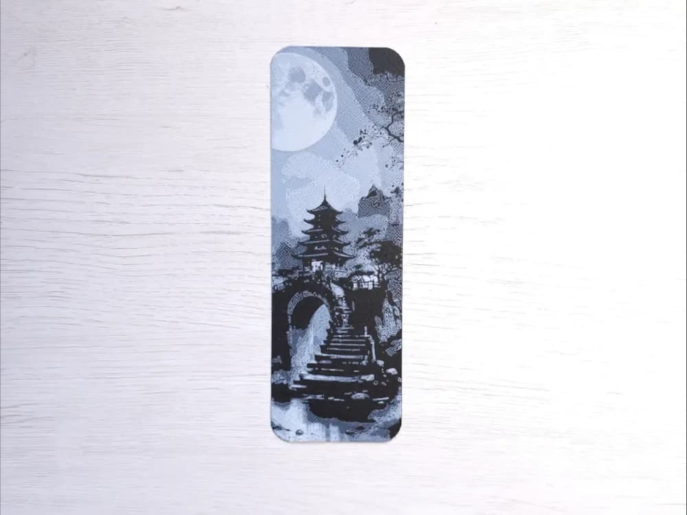 Landscape Night Japan Bookmark by Atrus Design HueForge model: Landscape Night Japan Bookmark by Atrus Design