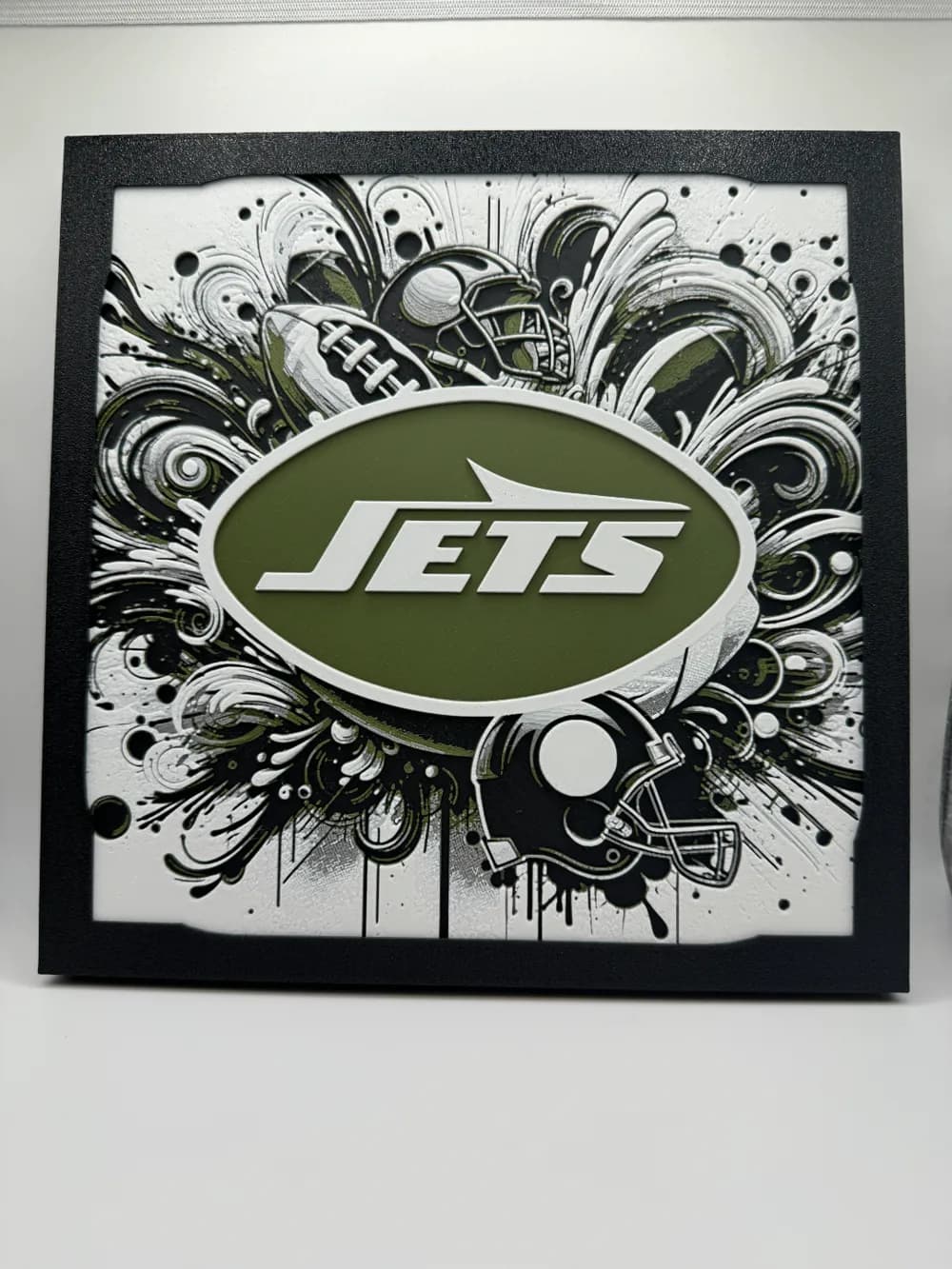 New York Jets - NFL Hueforge by Canadian Gamer HueForge model: New York Jets - NFL Hueforge by Canadian Gamer