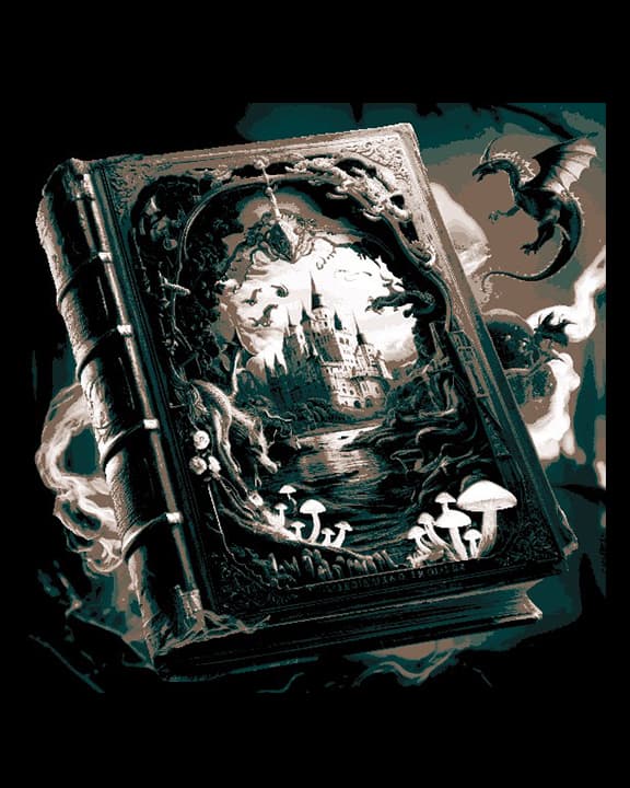 Fantasy Wall Art - The great book of Fantasy and Adventure by BooneCo3d HueForge model: Fantasy Wall Art - The great book of Fantasy and Adventure by BooneCo3d