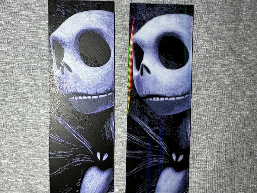 Jack Skellington Bookmark - Hueforge & Flatforge by Hey Ben HueForge model: Jack Skellington Bookmark - Hueforge & Flatforge by Hey Ben