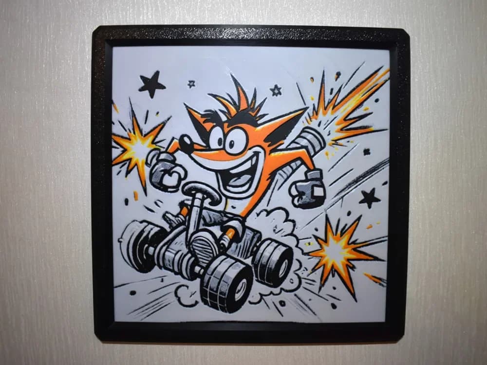 HueForge model: Crash Bandicoot Hueforge by Chris B