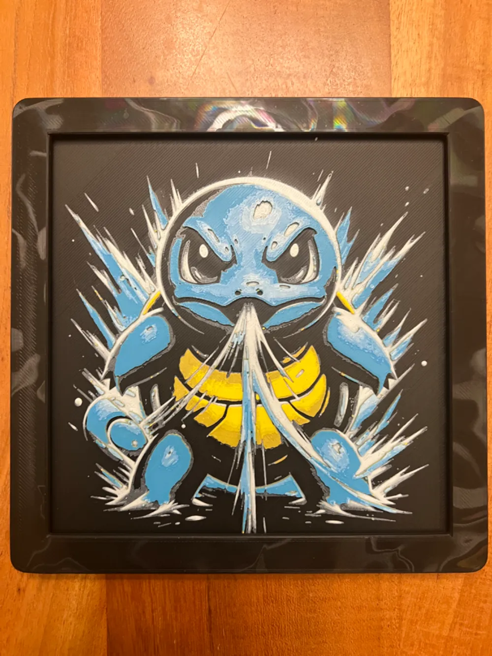 HueForge model: Squirtle Attack by JustBe 3D Printing