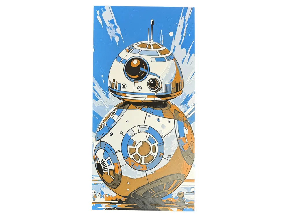 HueForge model: BB8 - Star Wars 2 Panel Hueforge by Canadian Gamer
