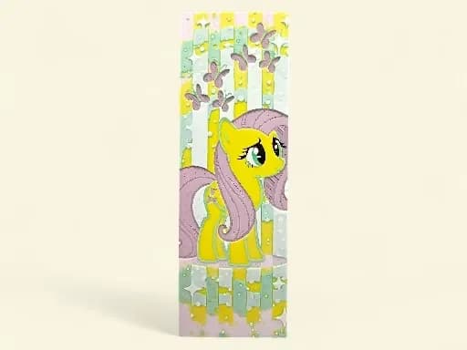 My Little Pony Fluttershy 50mm x 150mm Bookmark by MythicHue's HueForge model: My Little Pony Fluttershy 50mm x 150mm Bookmark by MythicHue's
