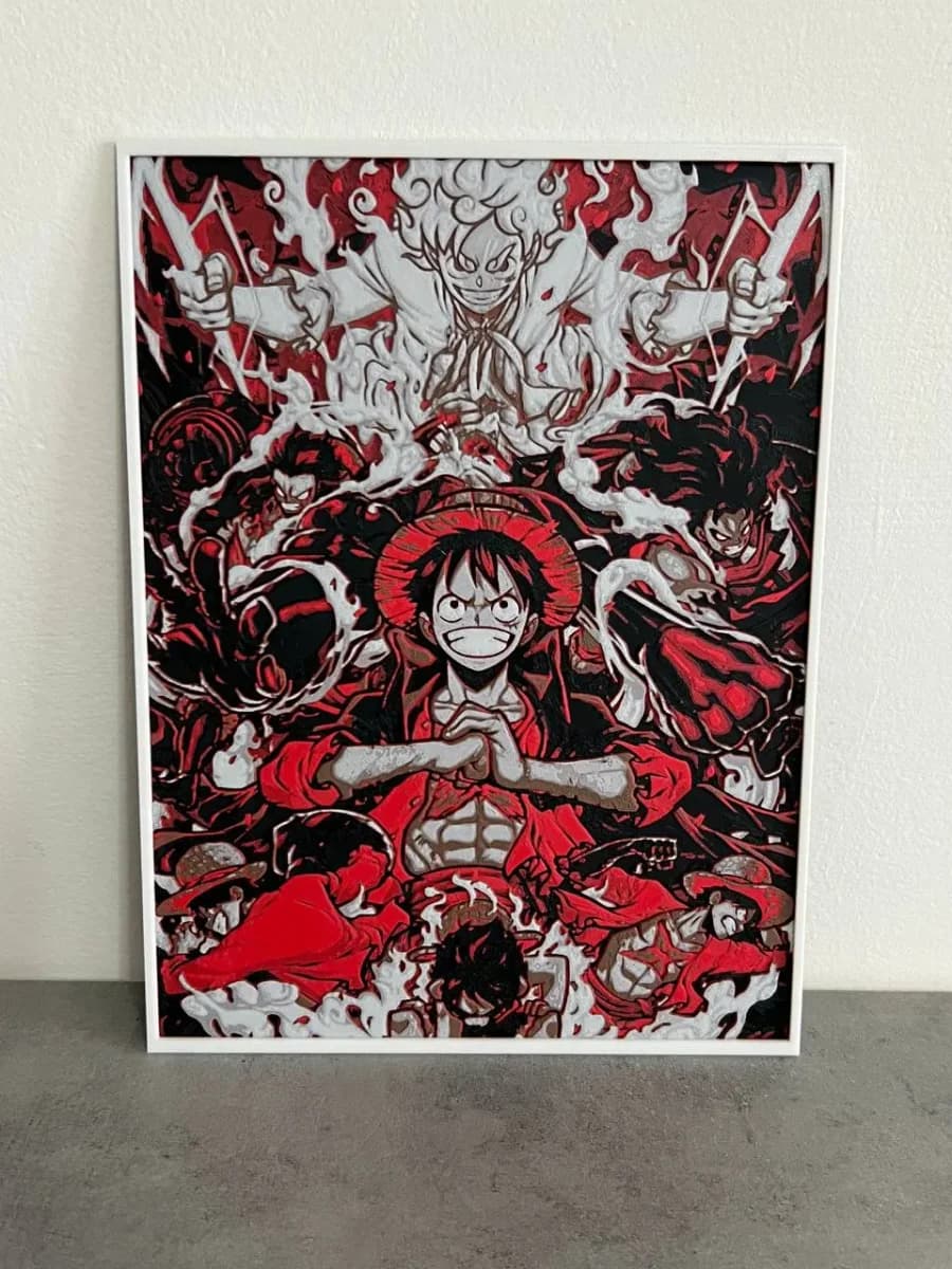 Luffy evolution hue forge One Piece
