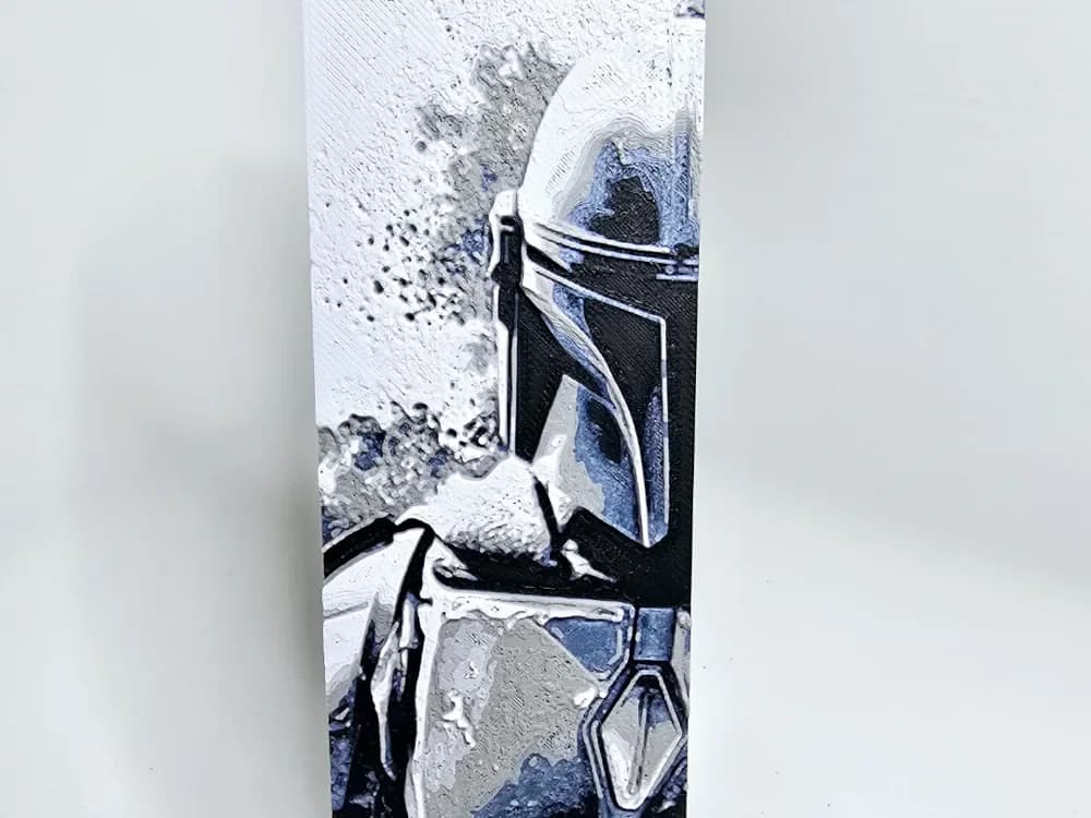 Mandalorian Hueforge Bookmark by Aprilk6366 HueForge model: Mandalorian Hueforge Bookmark by Aprilk6366