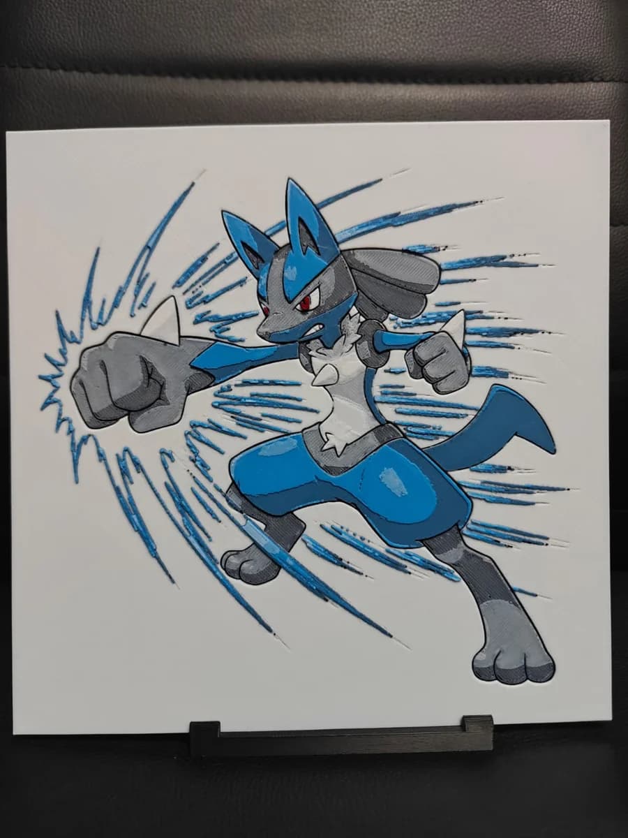 Lucario by TheHueforgeLady HueForge model: Lucario by TheHueforgeLady