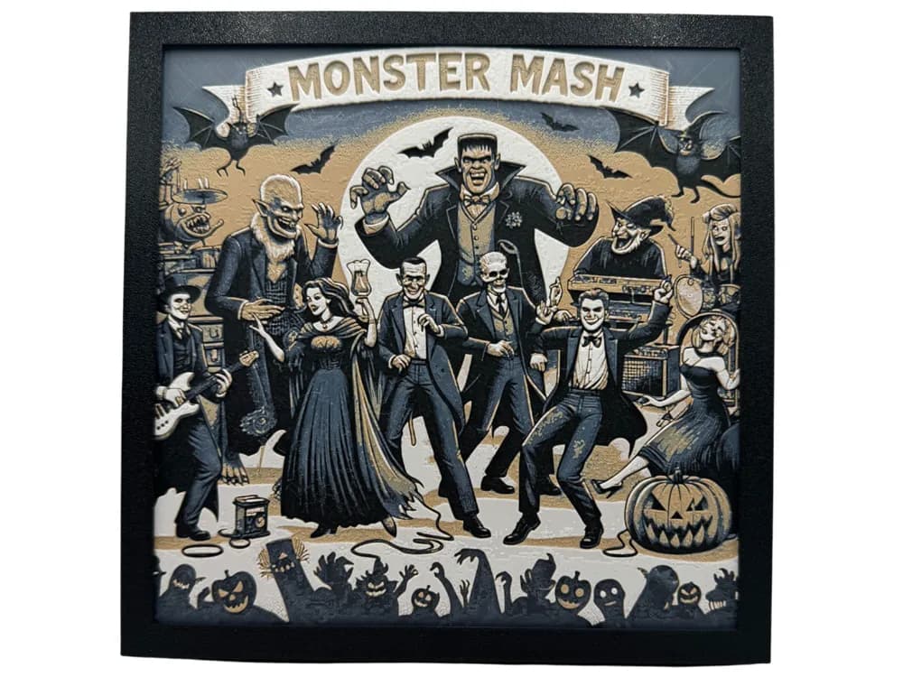 Halloween Monster Mash Dance by Canadian Gamer HueForge model: Halloween Monster Mash Dance by Canadian Gamer