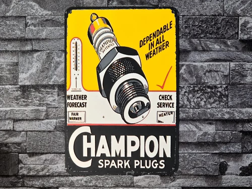 Hueforge Vintage Champion Spark Plugs by StefBull85 HueForge model: Hueforge Vintage Champion Spark Plugs by StefBull85