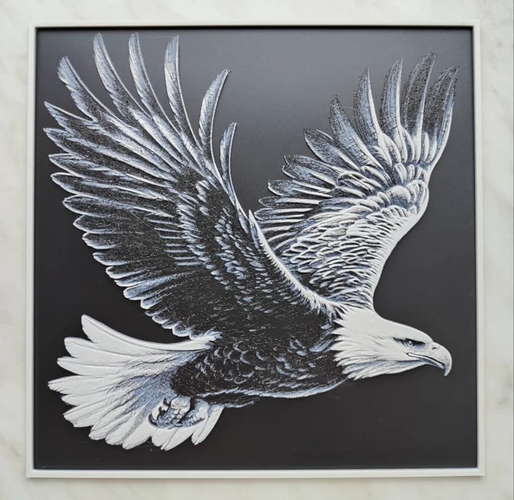 Bald Eagle - Hueforge by BeaN HueForge model: Bald Eagle - Hueforge by BeaN