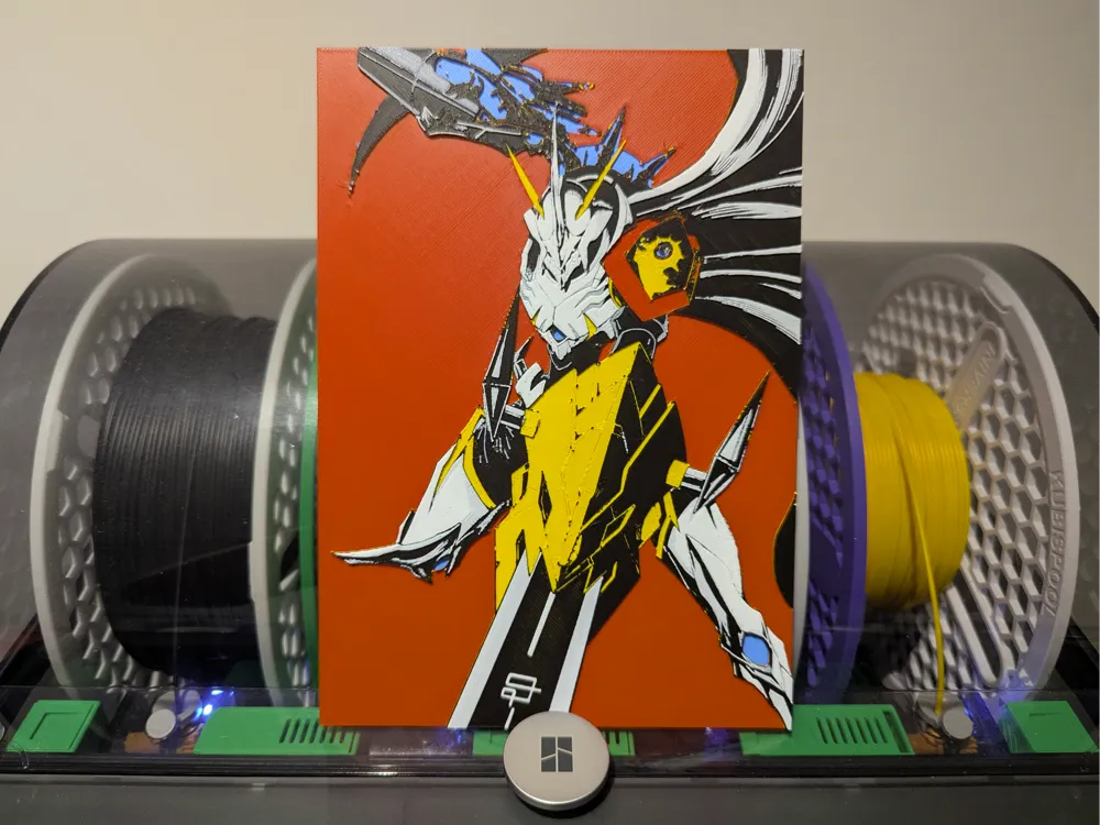 Omnimon X Hueforge -Digimon by Razel HueForge model: Omnimon X Hueforge -Digimon by Razel