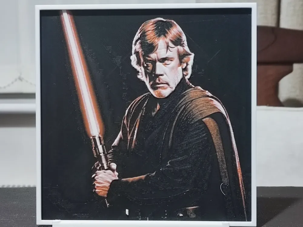 HueForge model: Luke Skywalker - HueForge 3 Color by BoDad