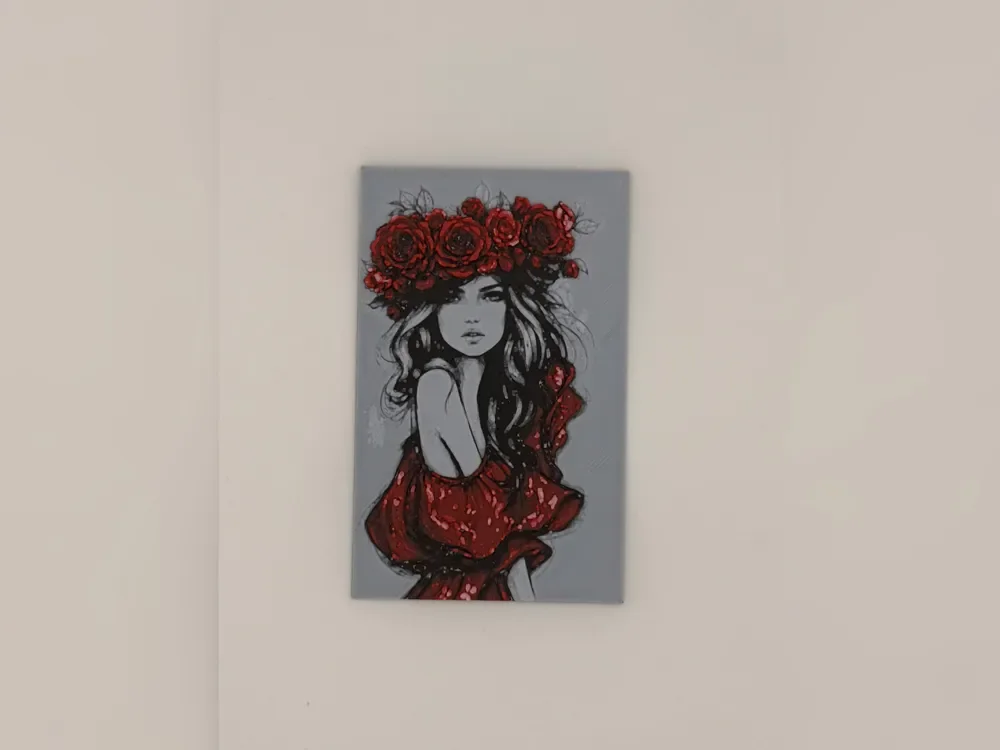 Rose Crown Watercolour Girl hueforge sketch Rose Crown Watercolour Girl hueforge sketch