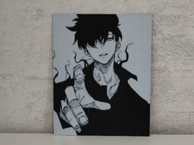 Solo Leveling Sung Jin-Woo Hueforge by suber HueForge model: Solo Leveling Sung Jin-Woo Hueforge by suber