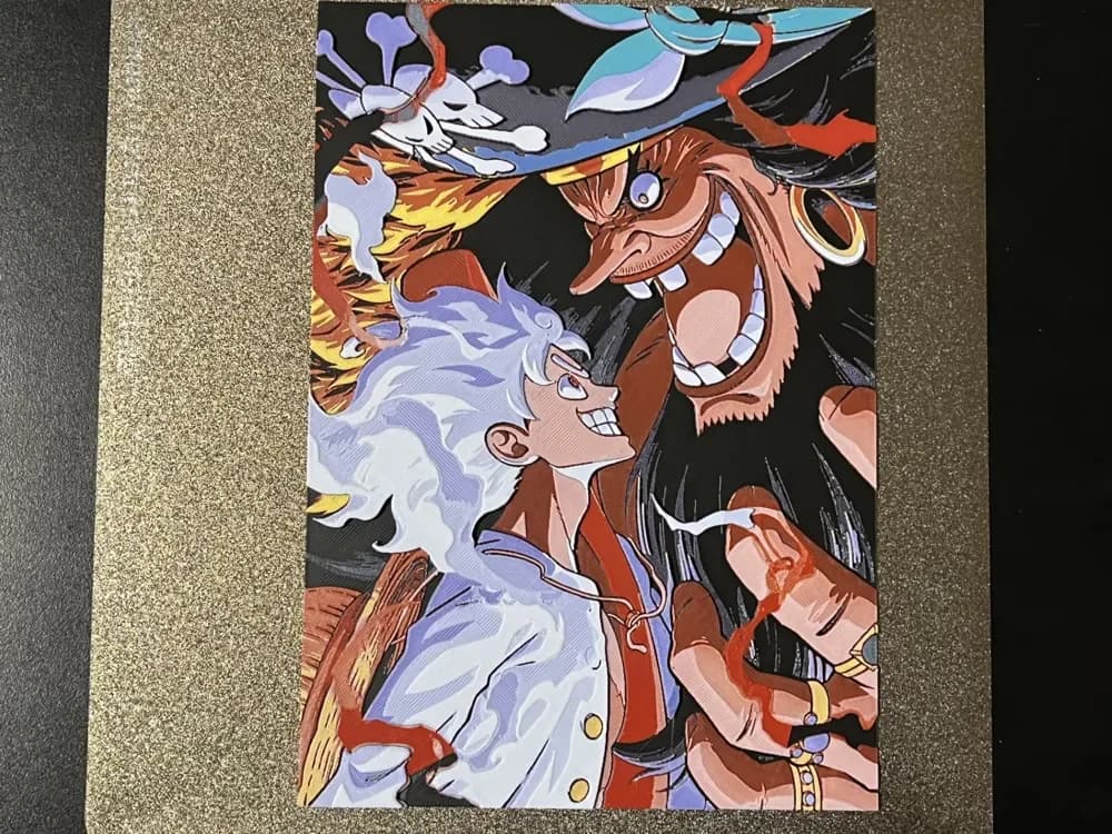 One Piece Final Fight Luffy vs Teach Hueforge by FantasyZ HueForge model: One Piece Final Fight Luffy vs Teach Hueforge by FantasyZ