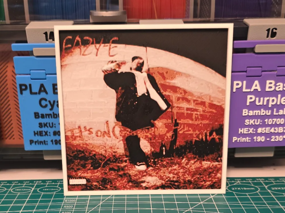 Eazy-E "It’s On" Album - Hueforge Art by Lumpy3D HueForge model: Eazy-E "It’s On" Album - Hueforge Art by Lumpy3D