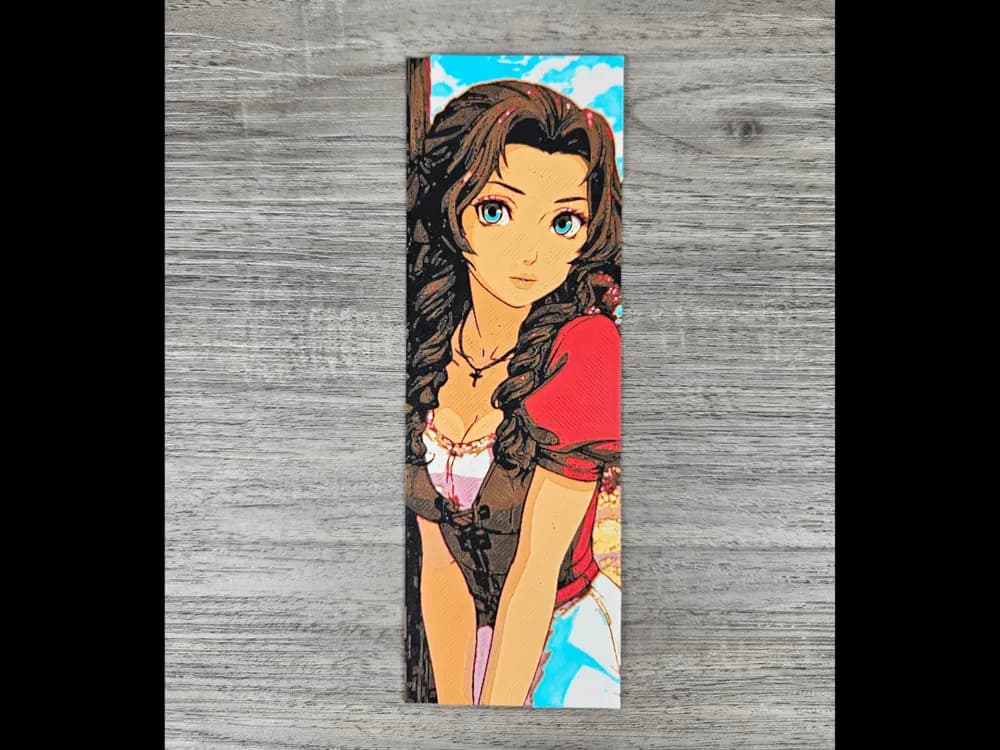 HueForge model: Aerith Gainsborough (Final Fantasy) by BusyKikiBee